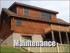  Withams, Virginia Log Home Maintenance